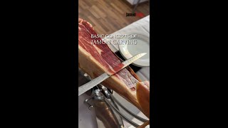 Primeras nociones de corte de Jamón 🐽🔪  First notions of Jamón carving