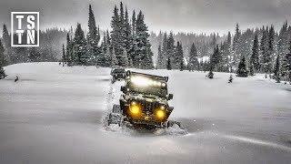 Tracked Gladiator LOST in DEEP ALPINE SNOW! (-10C)