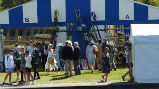 Crowds entering and leaving the Henley Regatta 2019