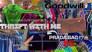 THRIFT with me | GOODWILL thrifting | HOW TO be a BADDIE on a BUDGET |