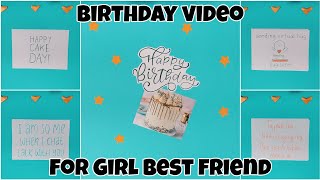 Happy Cake day! Birthday video for female best friend | Cute Stop motion animation #surprise