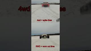 Maverick Strada SC vs Traxxas Rusler on ice #shorts