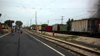 HD: ALCO Wildfire Smokehouse! GBW RSD15 2407 leads a photo freght at the Illinois Railway Museum.