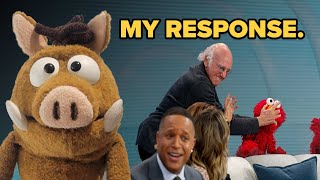 Muppet Reacts to Larry David Attacking Elmo