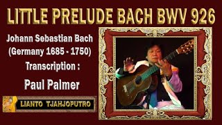 LITTLE PRELUDE No. 3  BWV 926 -- JS.  Bach -- Transcription : Paul Palmer Lianto Tjahjoputro