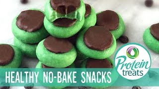 No Bake Mint Chocolate Dessert Bites Protein Treats by Nutracelle