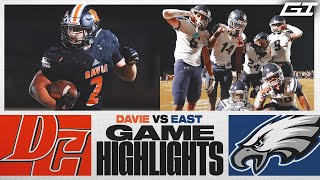 East Forsyth vs Davie | Eagles leave Davie county with a big win | NCHSAA Fall FB 2021