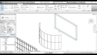 Curtain Walls in Revit Architecture Part One In Arabic