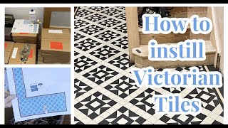 How to install Victorian entrance floor. Time Lapse. Best way to install Victorian mosaic.