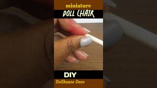 DIY Mini Doll Chair #dolls #dollcrafts #DIY