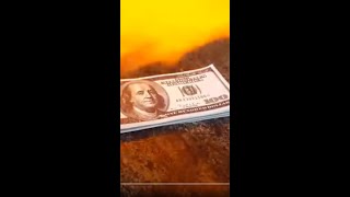 Burning 10,000$ CASH💵🔥😱 with Fire TUBE #fyp #viral #foryou #money #cash #burn #dollar  #fire