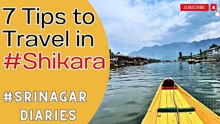 7 Tips to Travel in Shikara in Srinagar #travellingvlogs #srinagar #travelvlog