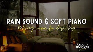 Sleep Soundly: Soft Piano Harmonies with Raindrops - Perfect for Relaxation and Meditation 🌧️