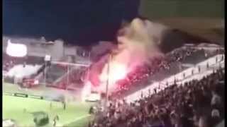 BVB Pyroshow in Saloniki (PAOK Saloniki vs. Borussia Dortmund 01.10.15)