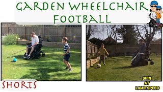 Shorts   Wheelchair Garden Football with a broom - #shorts