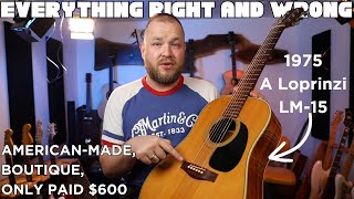 Everything wrong with my $600 boutique acoustic guitar...Loprinzi LM15