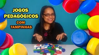 5 JOGOS PEDAGÓGICOS COM TAMPINHAS DE GARRAFA .💗 Samanta Santos