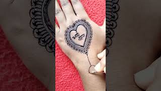 Heart ❤️ Shape Mehndi Design Rakshabandhan Special Mehndi #shorts#mehndi#heartmehndi #rakshabandhan