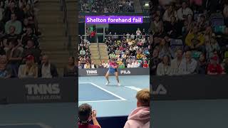 Ben Shelton serve plus one forehand fail vs Ugo Humbert UTS in Frankfurt #tennis