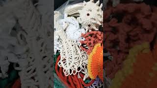 A Bag Full of macrame sea creatures!!#macramediy #macrametutorials #diy #macrame #measuremacrame