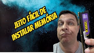 Como instalar memoria na placa mae computador