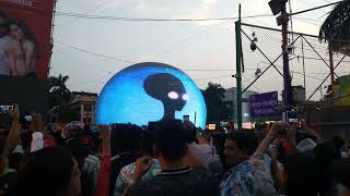 দিনের বেলায় santosh mitra square a light show #durgapuja #kolkata #kalyaniitimoredurgapujalightshow