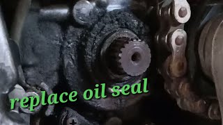 KX250F | replace oil seal counter shaft