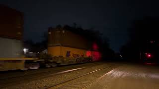 NS 3664 ET44AC leads a short NS 269 with a friendly crew at south Plainfield