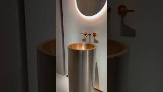 AISI 316L stainless steel washbasin! Ceadesign freestanding washbasin in stainless steel #isaloni