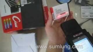 2-Wireless Mobile Barcode Scanner MS30 scan barcode on electronic product.wmv