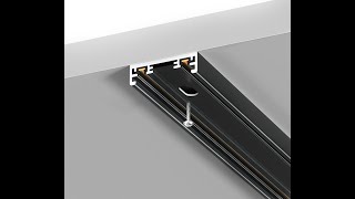 UltraThin 48V magnetic track system 10mm. Easy Installation for all interior lighting applications