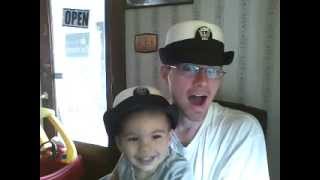 funny blog  in navy hats USN DADDY AND SON