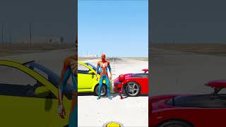 GTA V : SPIDERMAN VS KID-SPIDERMAN MATCH, WHO IS RICHER 🤑 #shorts #gta5