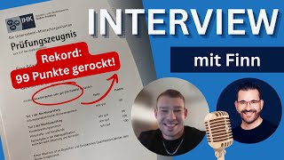 99 Punkte in der IHK-Prüfung - Rekord! Interview mit Finn | GripsCoachTV