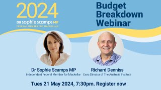 2024 Budget Breakdown Webinar with Richard Denniss