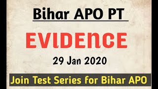 Evidence Act MCQS for Bihar APO #evidence #biharapo #targetapo