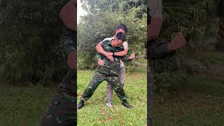 Defend yourself when hugged from behind [THAO SELF DEFENSE] #vothuat #kungfu #martialarts #shorts