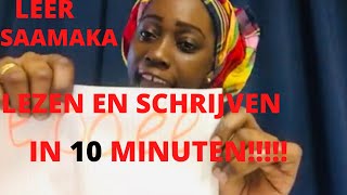 #VLOG#15 LEER SAAMAKATÖNGÖ LEZEN EN SCHRIJVEN BINNEN 10 MINUTEN😊😊