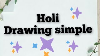 Holi poster drawing/holi drawing easy steps/happy Holi drawing/holi poster/holi festival drawing