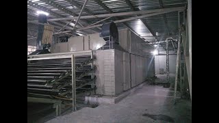 Сушка шпона / сортировка шпона / Veneer roller dryer with sorting / Veneer dryer machinery