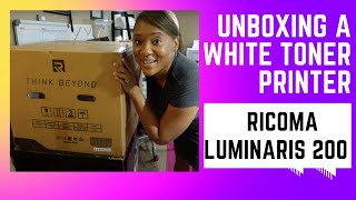 Unboxing White Toner Printer | Ricoma Luminaris 200 RP |  Ricoma 16x20 Heat Press Unboxing