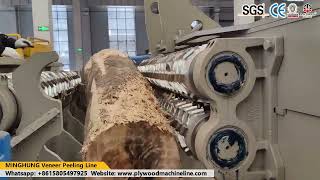 Veneer Making Line: Debarking, Peeling & Automatix Stacking Machinery