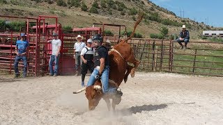 Gary Leffew Bull Riding School Student Bull Riding Compilation (Part 2/2)