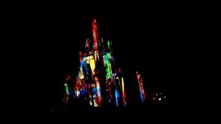 Celebrate the Magic: Cinderella Castle light show [Full-HD | Disney 2013]