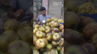 Bangladesh Style Palmyra Palm Fruit Cutting Skill / Palmyra palm fruit #shorts