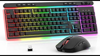 7KEYS Wireless Keyboard and Mouse Gaming Combo