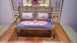 French Cane back Settee