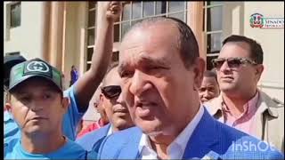 #Antonio Marte Senador y Presidente de Conatra protesta junto a los campesinos