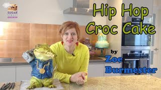 Zoe Burmester makes a Hip Hop Croc Cake using Sugar Shapers!