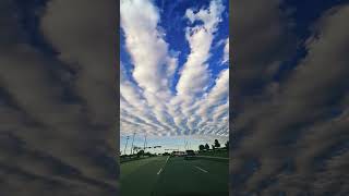 Clouds patterns  Altostratus undulatus #clouds wavelike clouds